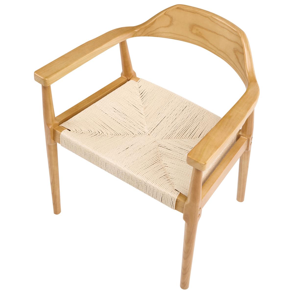 ESSZIMMERSTUHL 2er-Set Holz Hellbraun/Beige Oakdale - Hellbraun, Holz (58/73/53cm) - Beliani