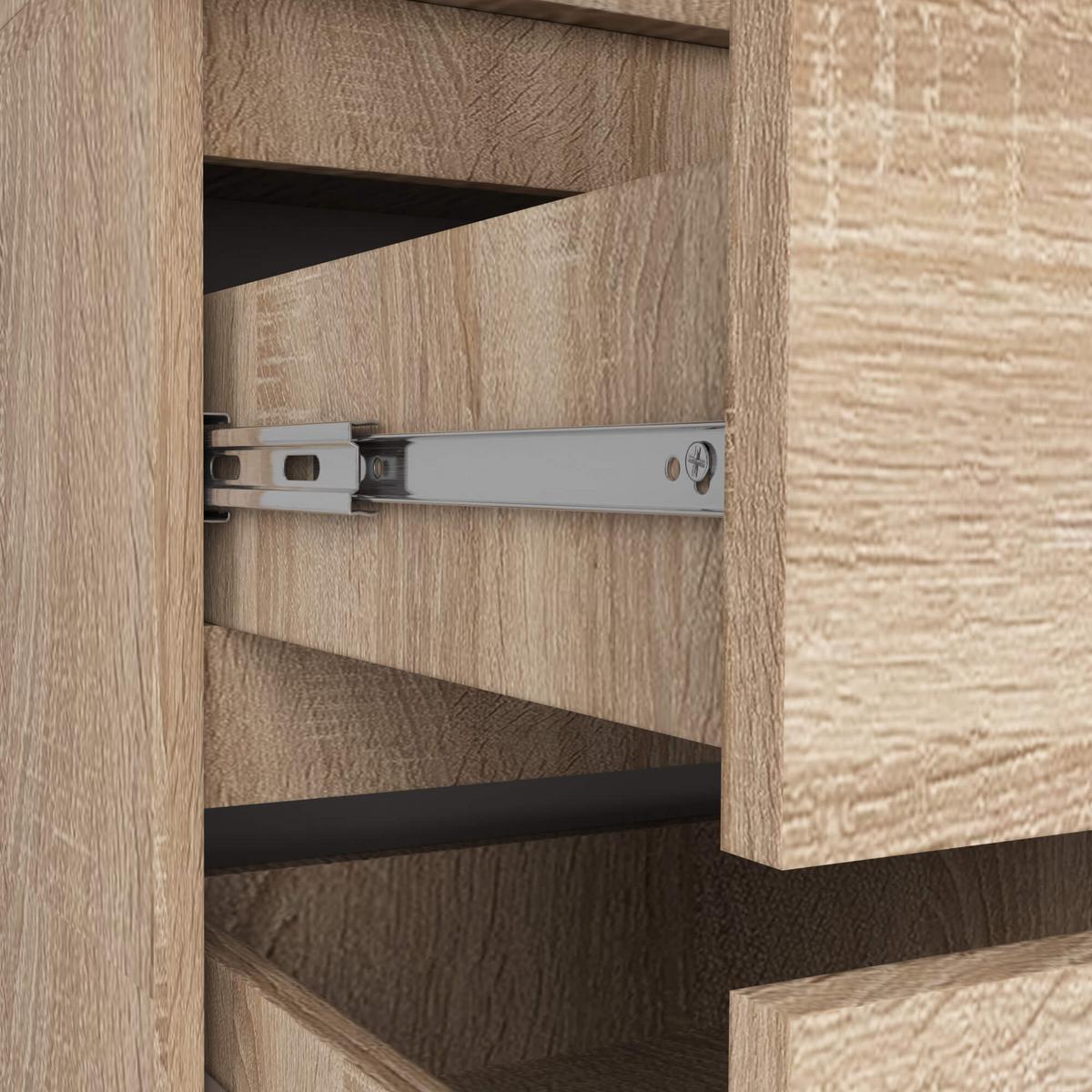 KLEIDERSCHRANK Eiche Sonoma 180/90/51 - Sonoma Eiche, Holzwerkstoff (90/180/51cm) - RAUMHIRSCH FURNITURE