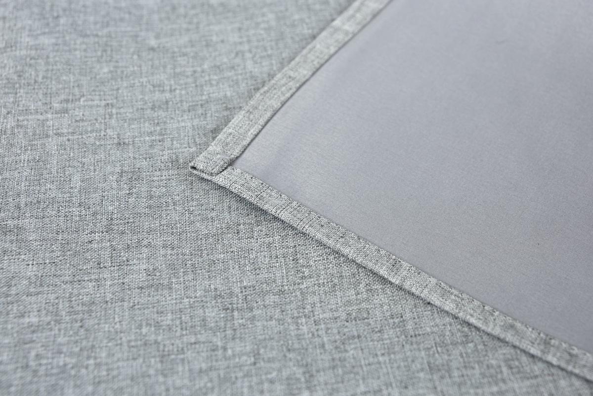 VORHANG 2ER SET BOSTON DARK HxB 245x140 cm Grau - Grau, Textil (140/245cm) - Gardinenbox