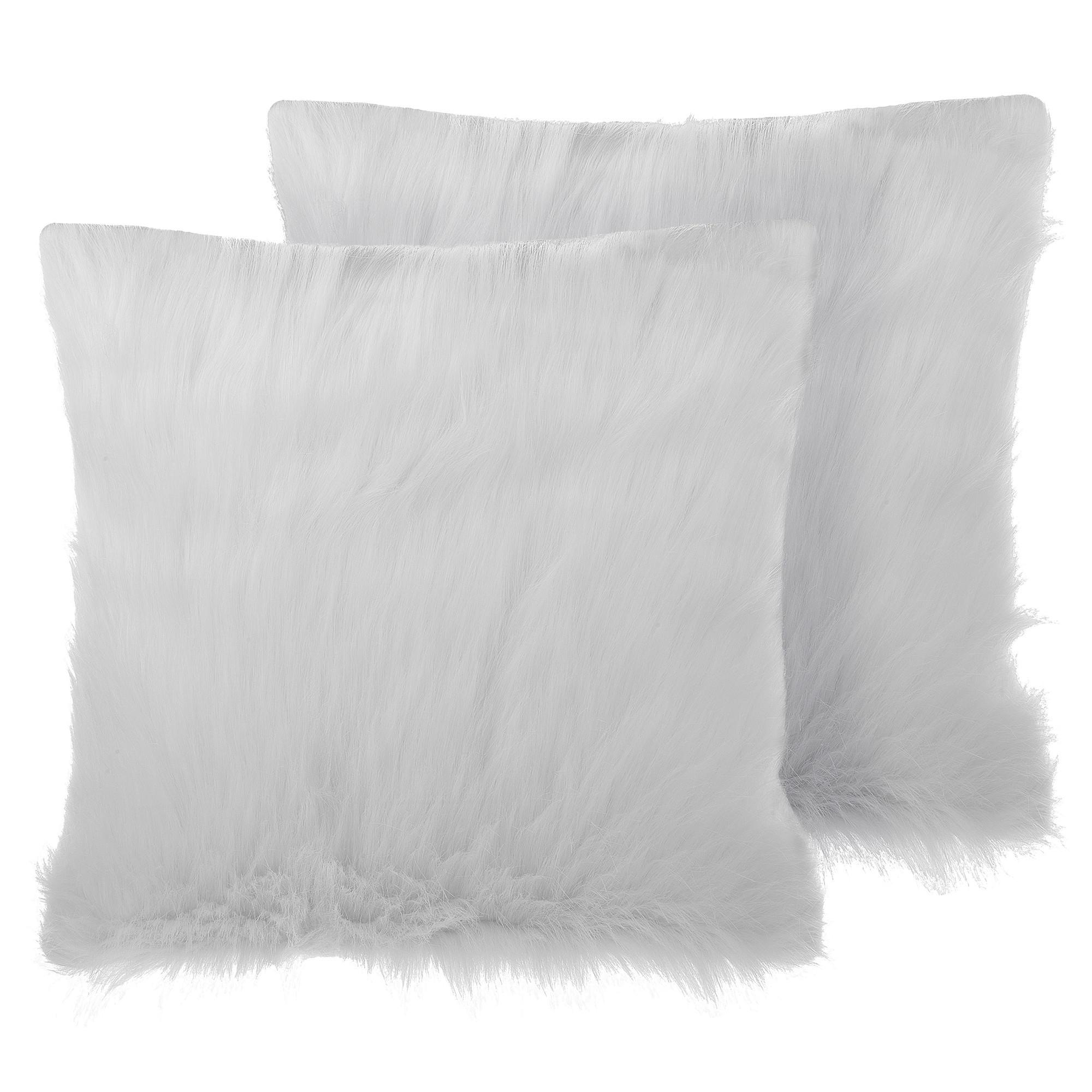 DEKOKISSEN 2er-Set Hellbeige 45/45 cm Daisy - Beige, Textil (45/45cm) - Beliani