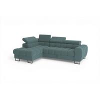 ECKSOFA Bastien Mit Schlaffunktion - Grün, Holzwerkstoff/Textil (170/260cm) - Fun Möbel
