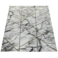 KURZFLORTEPPICH, in Marmoroptik, aus Polyproylen, Florhöhe 12 mm, Gold, 160 x 230 cm - Goldfarben, Textil (230/160cm) - KADIMA DESIGN