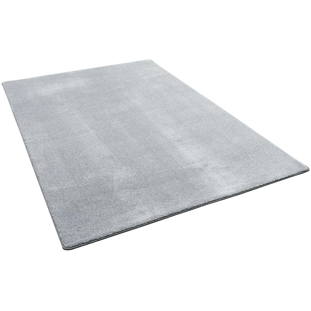 HOCHFLOR LUXUS VELOURS TEPPICH TOUCH - Grau, Textil (80/240cm) - Snapstyle