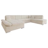 ECKSOFA Bergen Premium, Seite: Links - Silberfarben/Naturfarben, Holz/Textil (345/76/205cm) - MIRJAN24