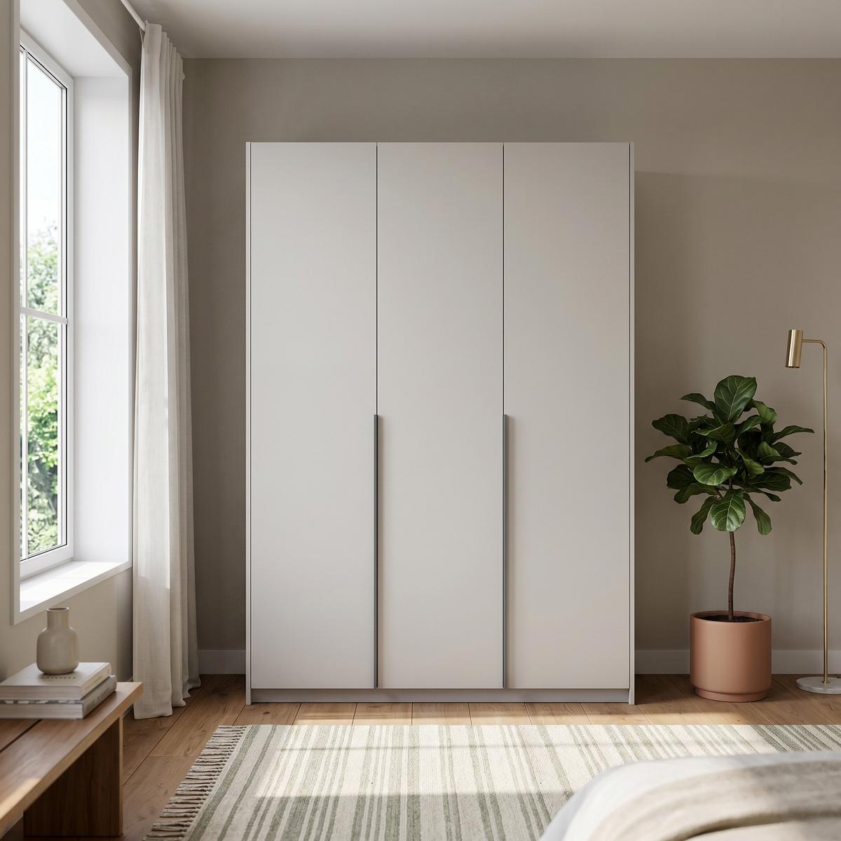DREHTÜRENSCHRANK AMARA 148/204/58cm 3-türig Kaschmir - Kaschmir, Holzwerkstoff (148/204/58cm) - MASSENO
