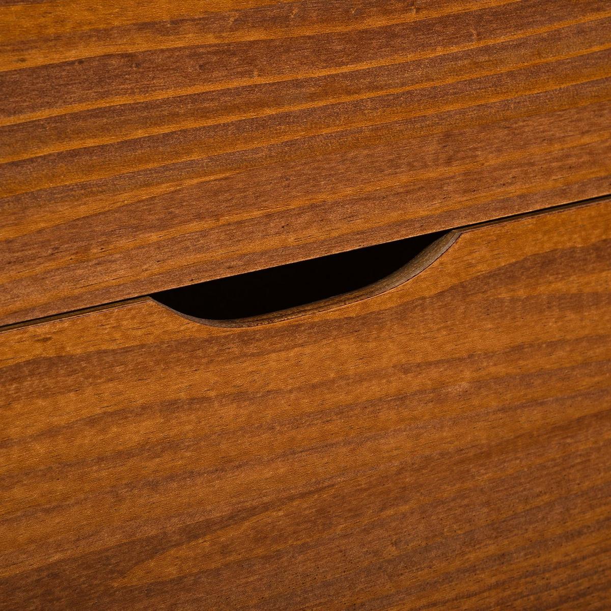 SCHUHKIPPER BASIL Kastanie - Kastanienfarben, Holz (115/79/25cm) - IDIMEX