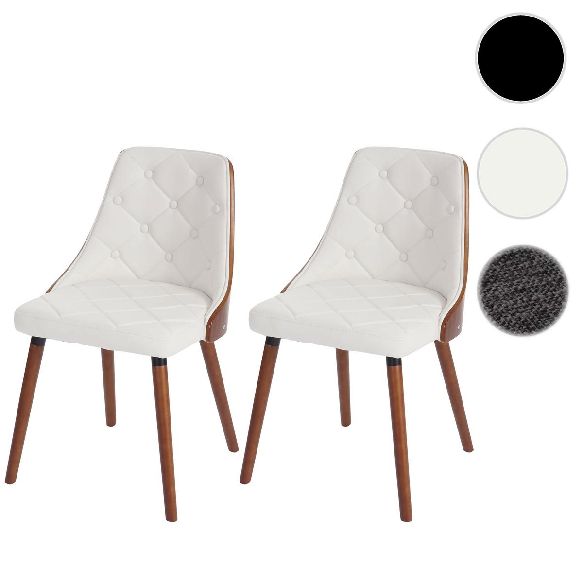 ESSZIMMERSTUHL White 2er-Set - Weiß, Textil (50/82/53cm) - MCW