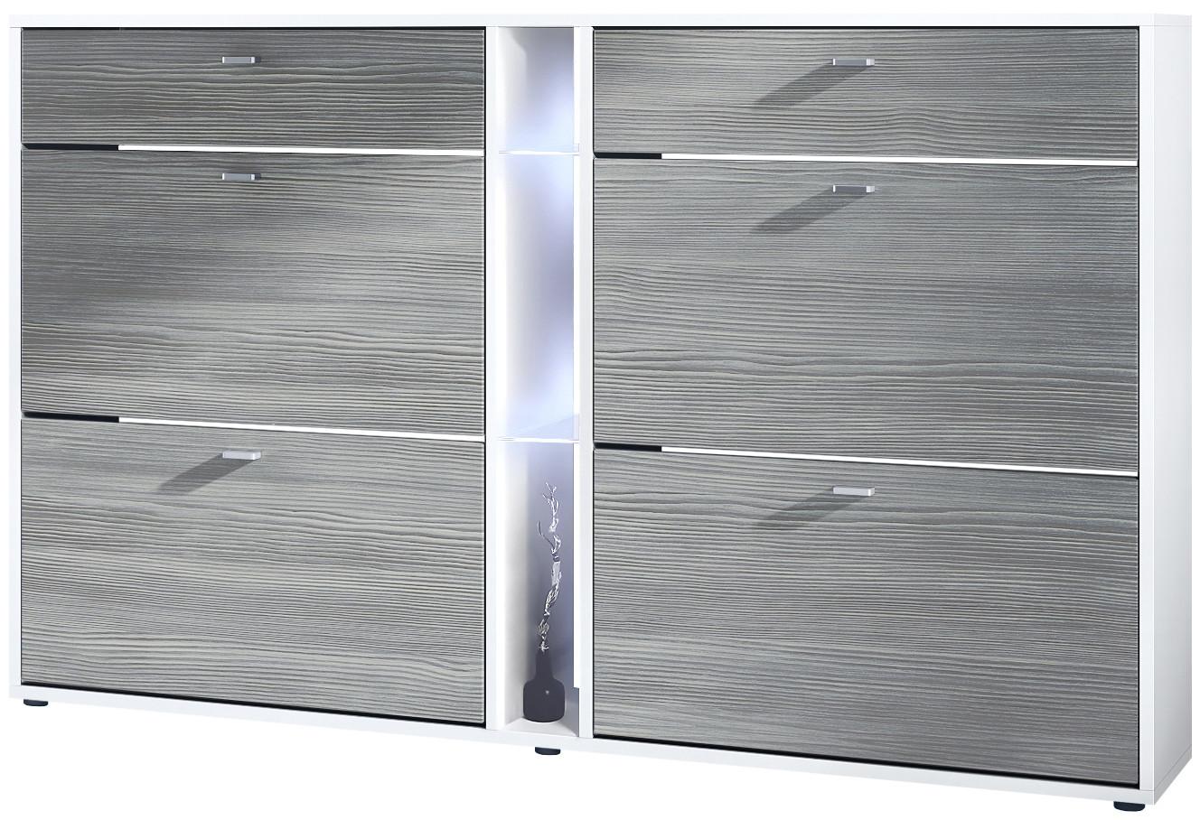 SCHUHSCHRANK Today Fronten in Avola-Anthrazit - Anthrazit, Holzwerkstoff (155.5/95/28cm) - Vladon