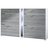 SCHUHSCHRANK Today Fronten in Avola-Anthrazit - Anthrazit, Holzwerkstoff (155.5/95/28cm) - Vladon