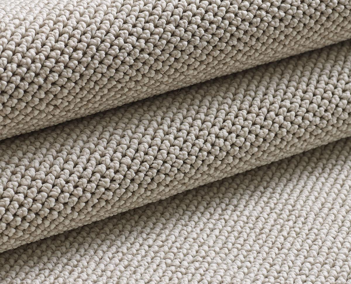 TEPPICH Flachgewebe CIMA in Creme, einfarbig, 240 x 340 cm - Beige, Textil (340/240cm) - KADIMA DESIGN