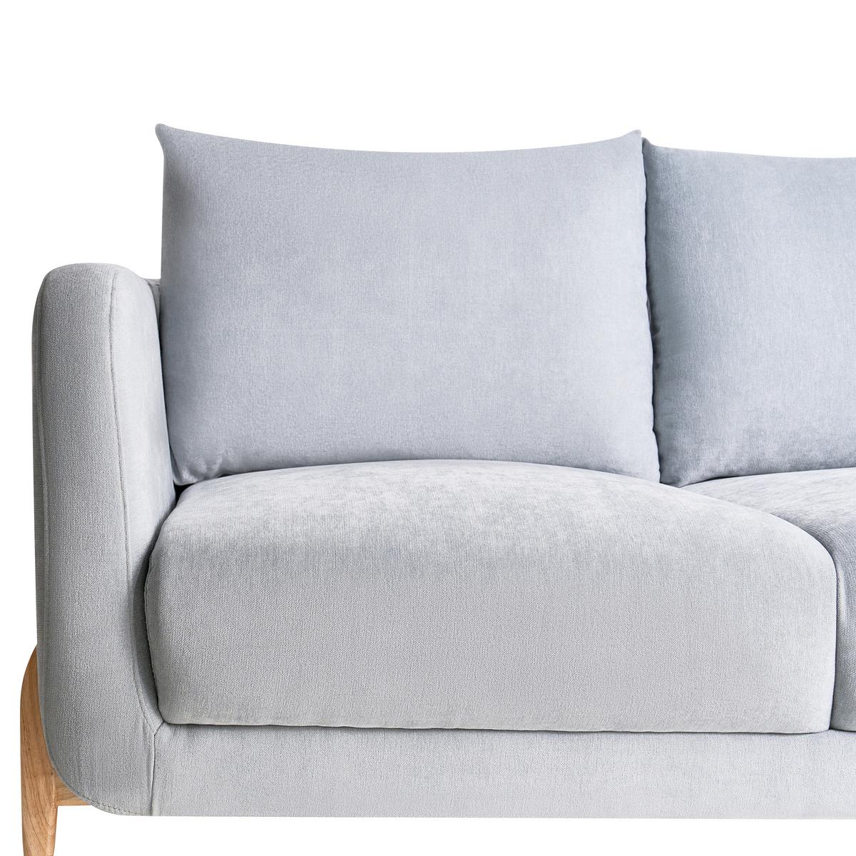 2-SITZER-SOFA Chenillegewebe Hellblau Gimo - Hellbraun, Textil (149/83/80cm) - Beliani
