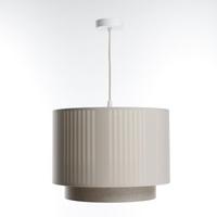 HÄNGELEUCHTE Grau 50/106 cm - Beige/Grau, Kunststoff (36/0.6/106cm) - ONZENO