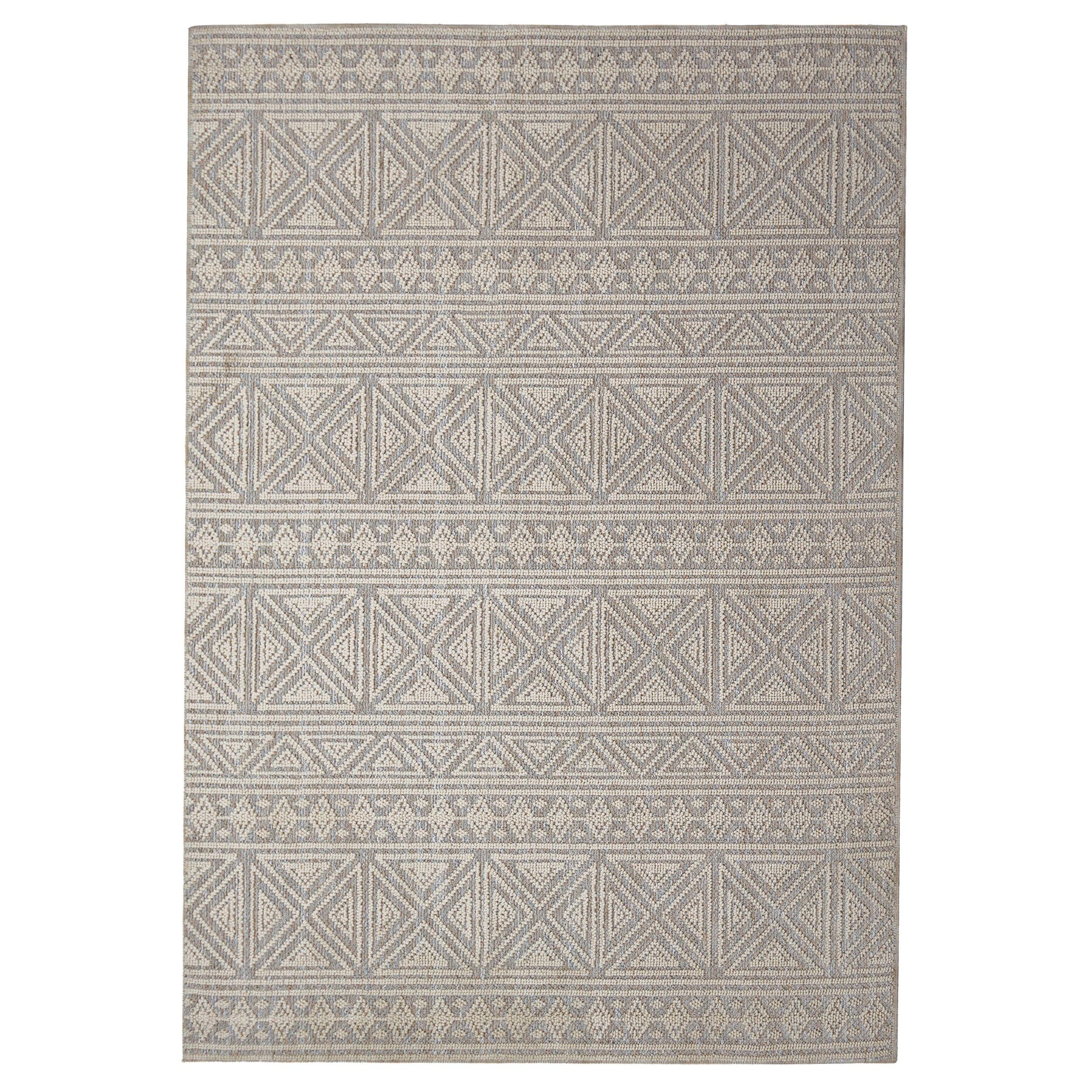TEPPICH Waschbar LEAM, geometrisch, Grau, 194 x 290 cm - Grau, Textil (290/194cm) - KADIMA DESIGN