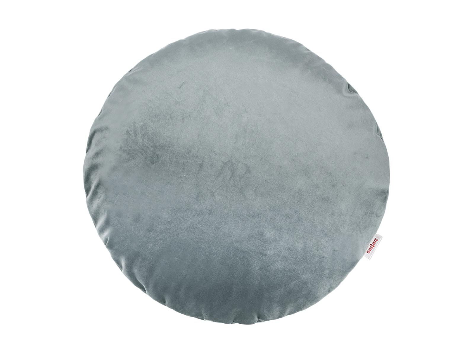 KISSENHÜLLE Rund Samt&Sonders stein-grau 40 cm Ø - Grau, Textil (40/40cm) - beties Heimtextil