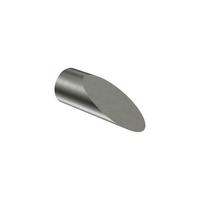 ENDSTÜCKE FÜR GARDINENSTANGEN 16 mm Ø, Santoni Edelstahl-Optik, Packung 2 Stück - Edelstahlfarben, Metall (6/2/2cm) - INTERDECO