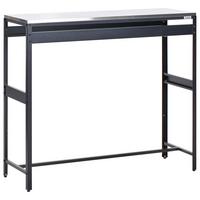 OUTDOOR-BARTISCH Schwarz Maenza - Schwarz, Metall (40/120/105cm) - Beliani
