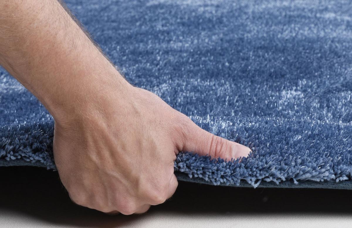 HOCHFLORTEPPICH Alessia 50x80 cm - Blau, Textil (50/80cm) - Gino Falcone