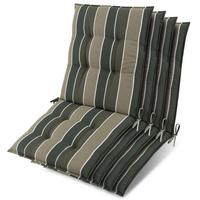 NIEDERLEHNER Sun-NL 105x50x8cm Grün-Gestreift (4tlg) - Grün, Textil (50/100cm) - Beautissu 