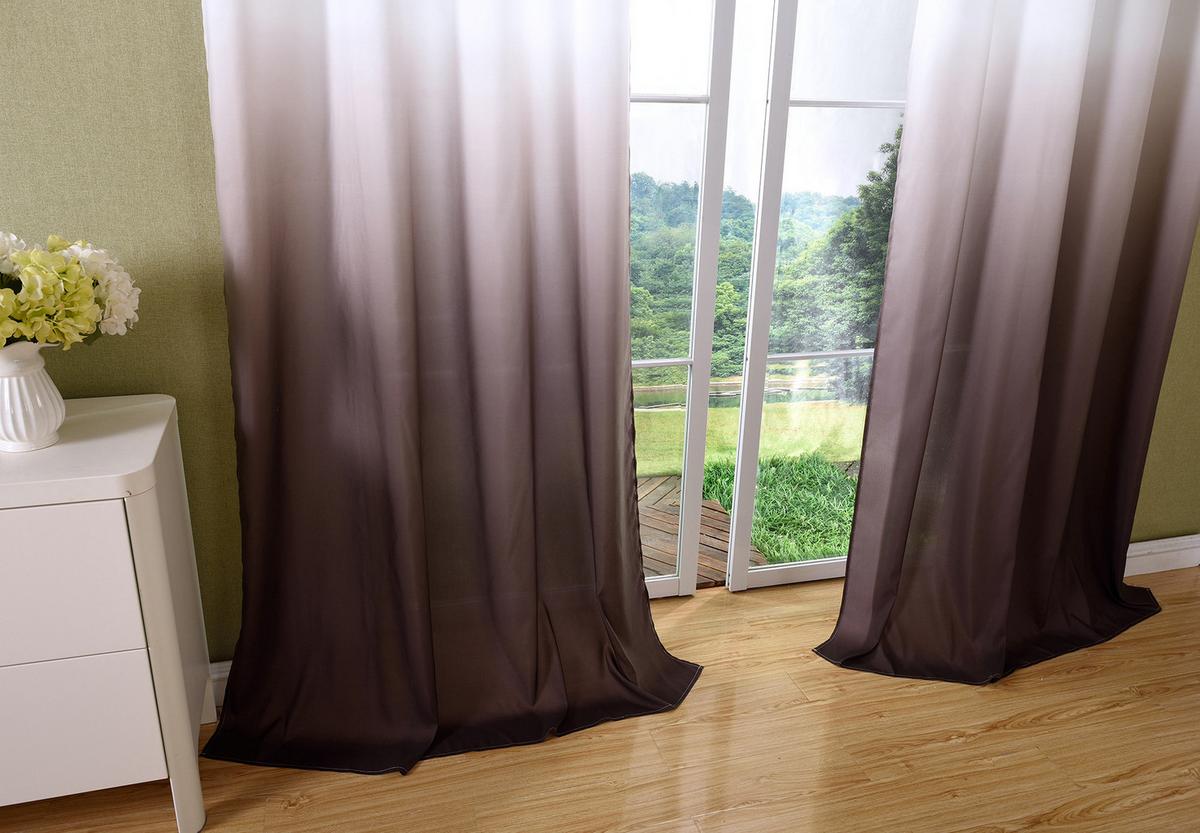 VORHANG FARBVERLAUF HxB 245x140 cm Braun - Braun, Textil (140/245cm) - Gardinenbox