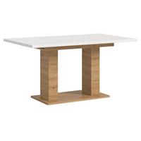 ESSTISCH weiß, Eiche Artisan, Küchentisch ausziehbar 150 - 190 cm - Weiß/Eiche Artisan, Holzwerkstoff/Metall (150/90/76cm) - Inn.Furn