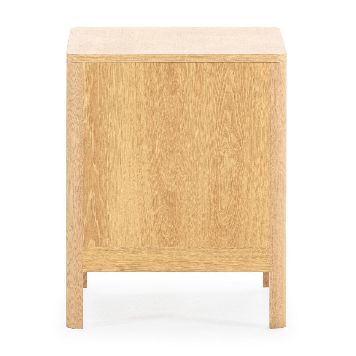 NACHTTISCH Nassau 2 schubladen Eichenfarbe/grün - Grün, Holzwerkstoff (45/50/40cm) - VS Venta-stock