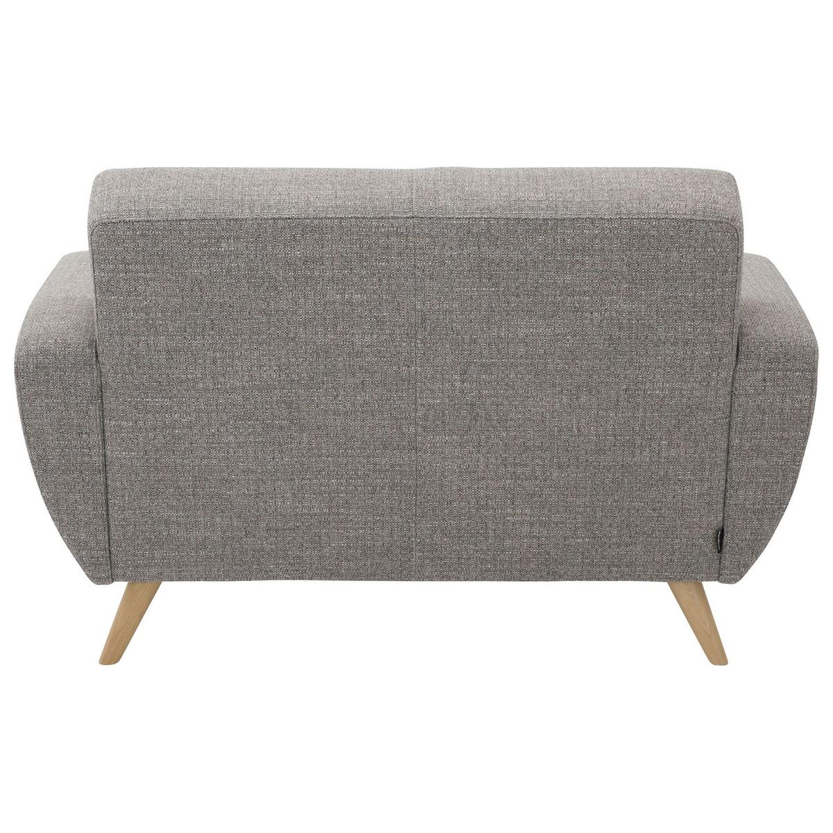 SOFA 2-Sitzer Kazdoia Flachgewebe grau - Grau, Kunststoff (136/85/82cm) - 58aufmkessel