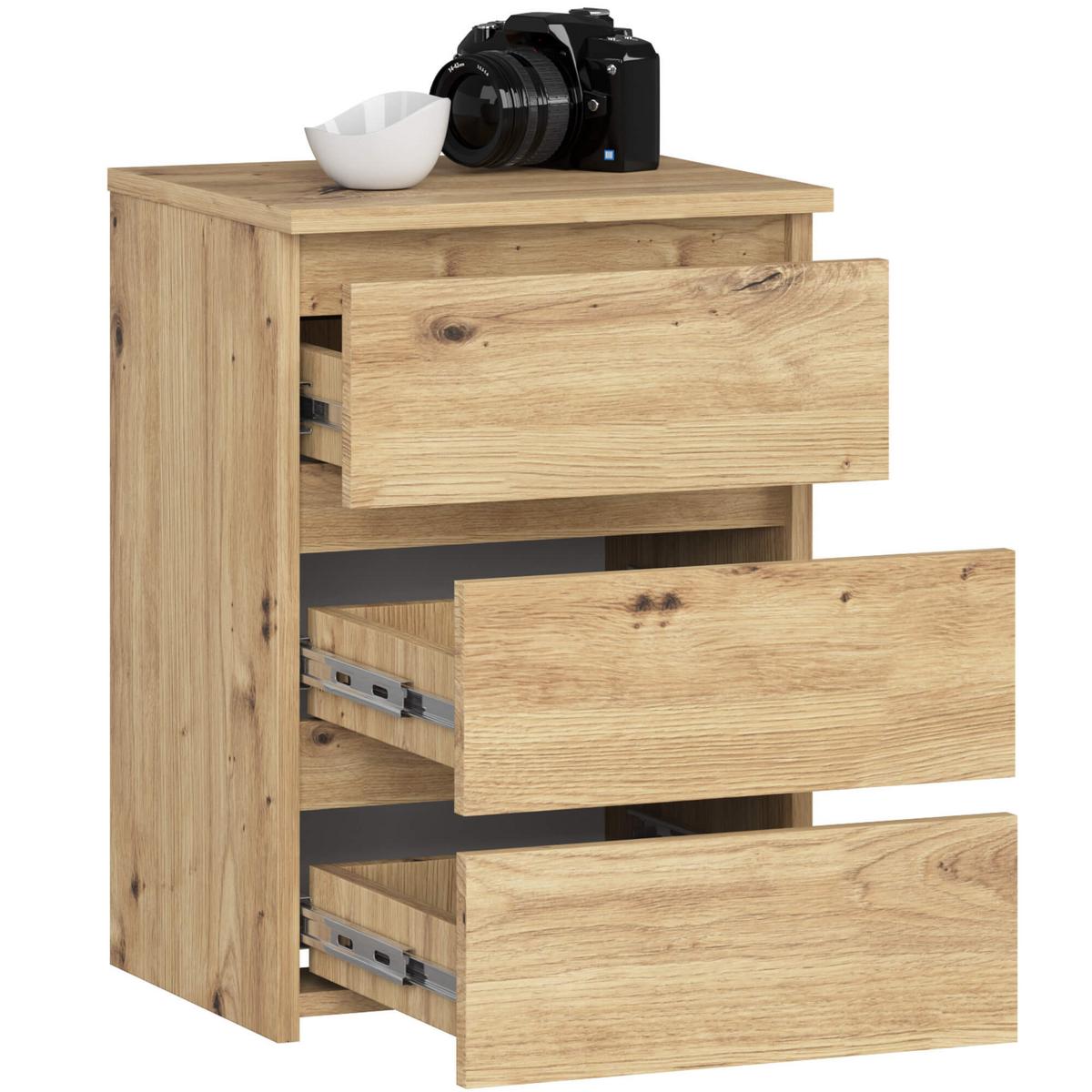 KOMMODE Eiche Artisan 57/40/35 - Eiche Artisan, Holzwerkstoff (40/57/35cm) - RAUMHIRSCH FURNITURE