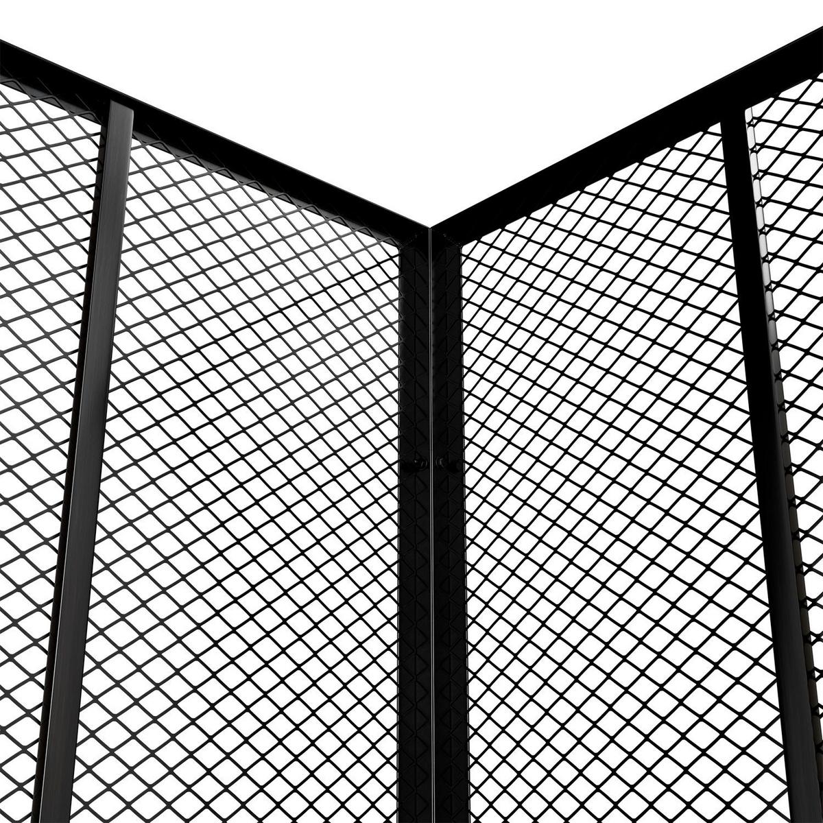 KOMPOSTER Metall schwarz 450L - Schwarz, Metall (80/70/80cm) - Juskys