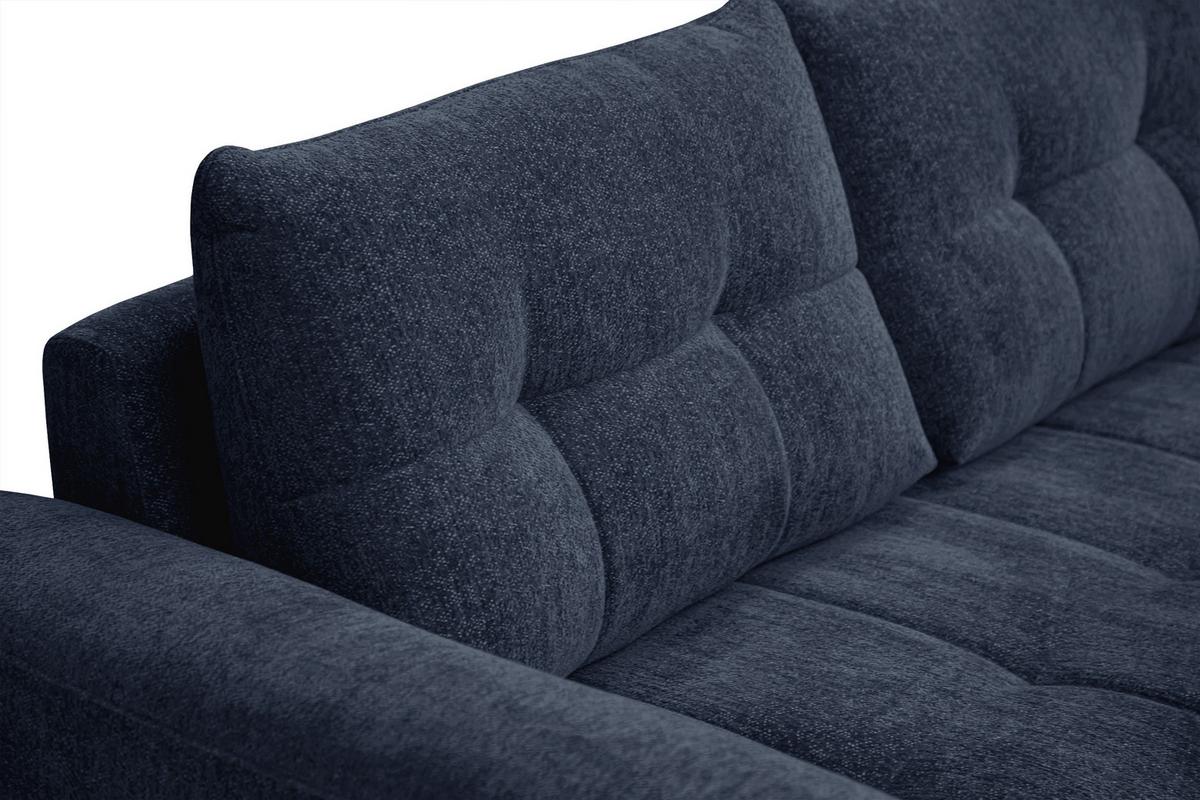 SOFA SALVINI 2,5-Sitzer, dunkelblau - Dunkelblau, Holz/Textil (206/88/99cm) - Wozimo