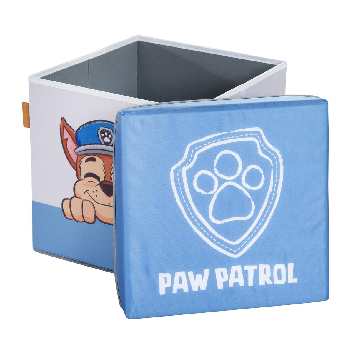 SITZ-& AUFBEWAHRUNGSBOX Paw Patrol - Weiß, Kunststoff (30/30cm) - Roba