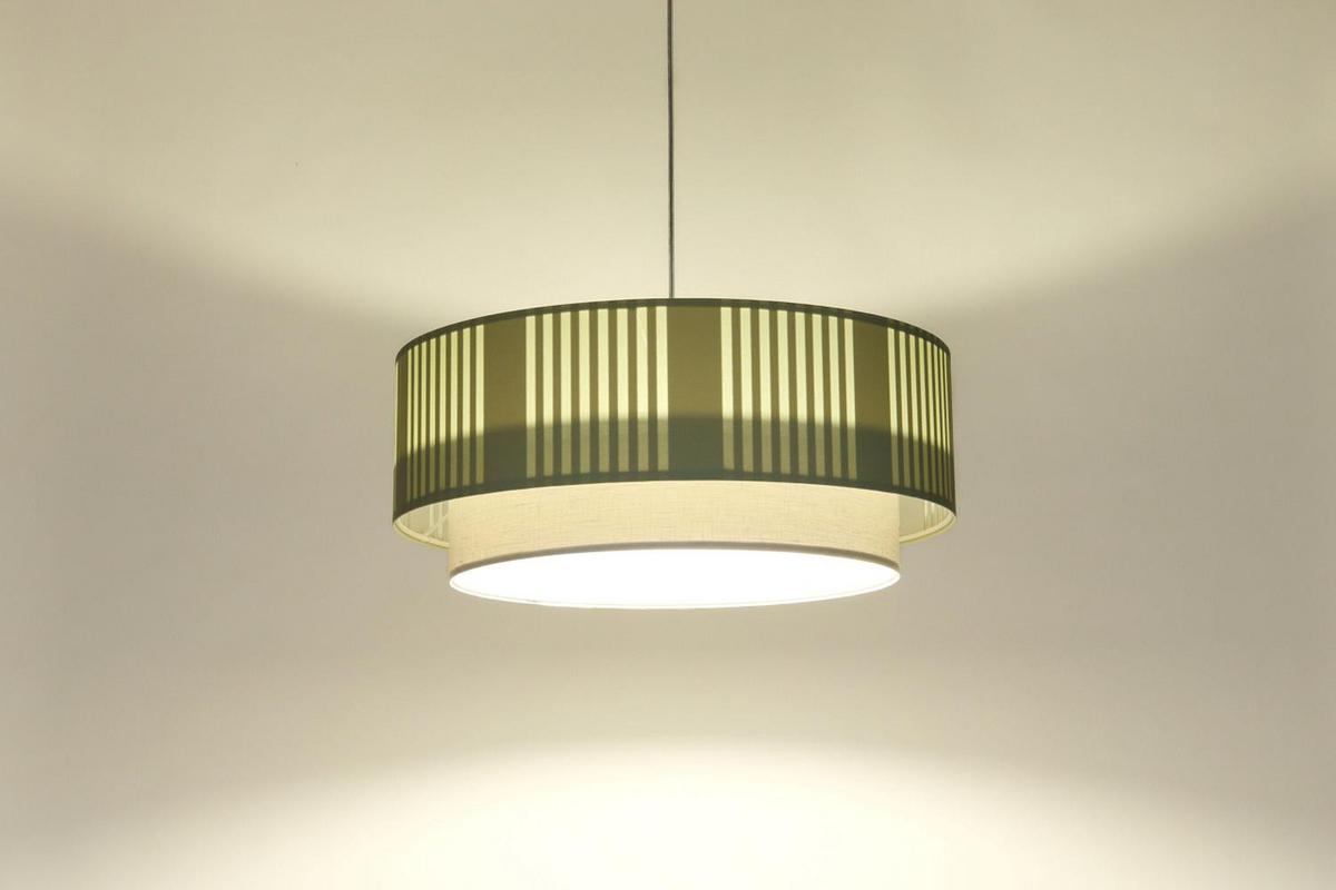 HÄNGELEUCHTE Grün 40/86 cm - Weiß/Grün, Kunststoff (16/0.4/86cm) - ONZENO