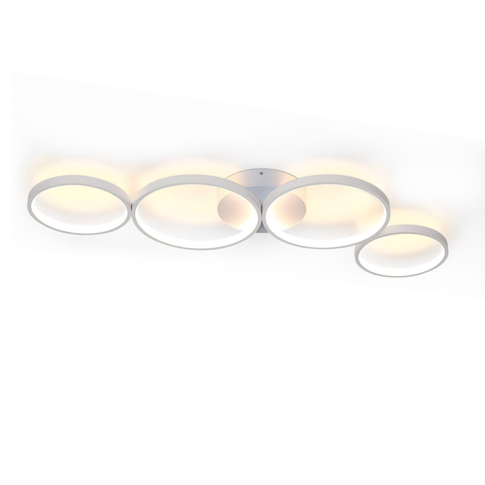 LED-DECKENLEUCHTE Zornwacht 35.5/5.8/100.0 cm - Weiß, Metall (100/35.5/5.8cm) - ZMH