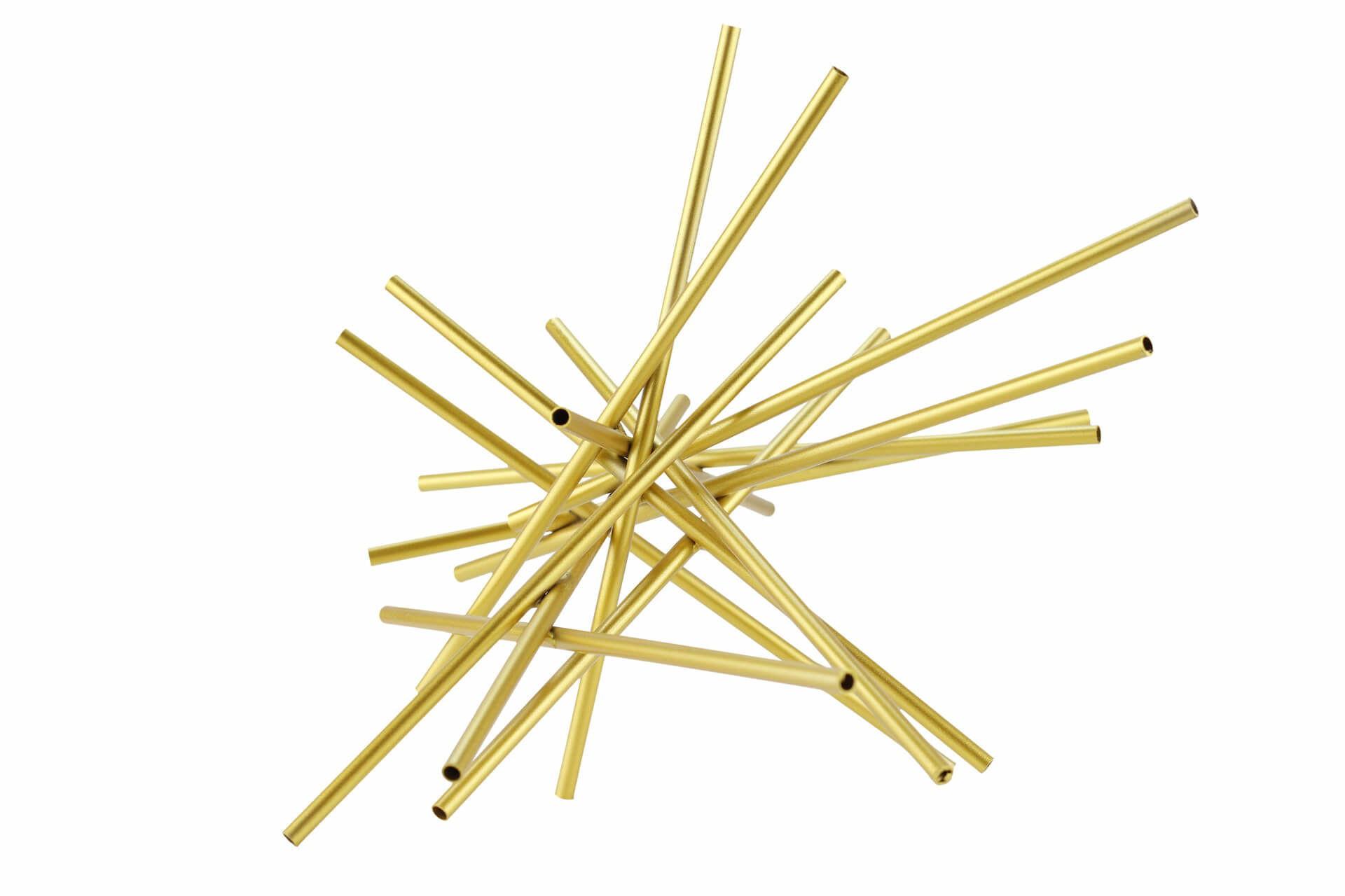 SKULPTUR Gold 45/33 cm - Goldfarben, Metall (1.73/33/28cm) - KUNSTLOFT