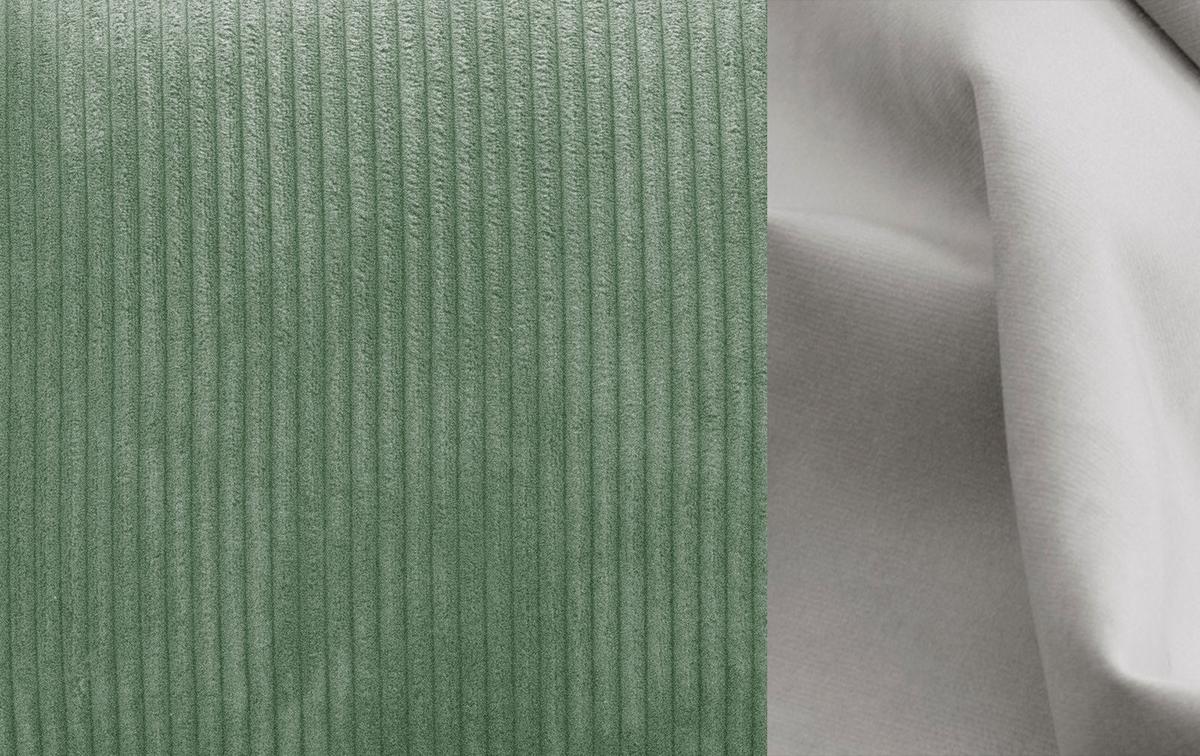 ECKSOFA TAUER 5-Sitzer, mintgrün - Schwarz/Mintgrün, Holzwerkstoff/Kunststoff (173/294cm) - Wozimo