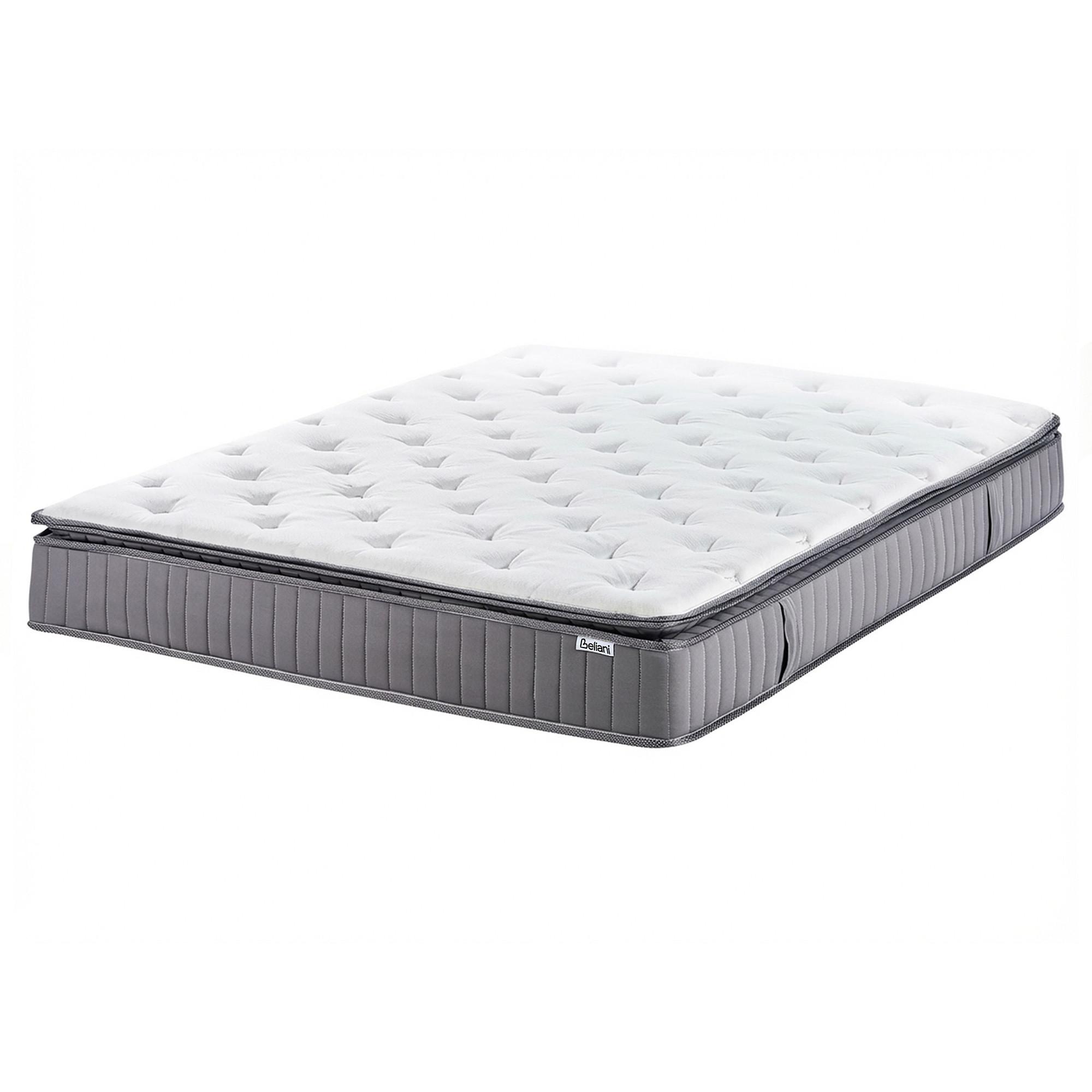 GEL-MEMORYSCHAUM-TASCHENFEDERKERNMATRATZE H2/3 Mittel 160/200 cm Pleasant - Weiß, Textil (160/200cm) - Beliani