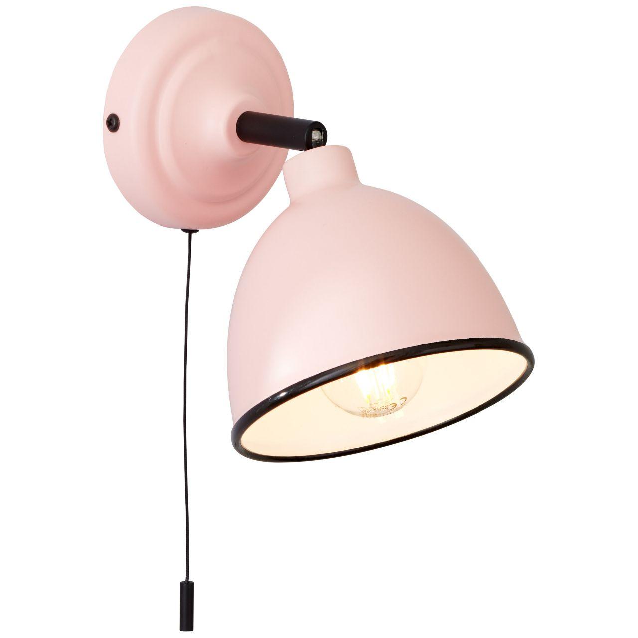 WANDLEUCHTE Telio 97002/17 - Chromfarben/Pink, Metall (12.5/12.5/19.5cm) - Brilliant