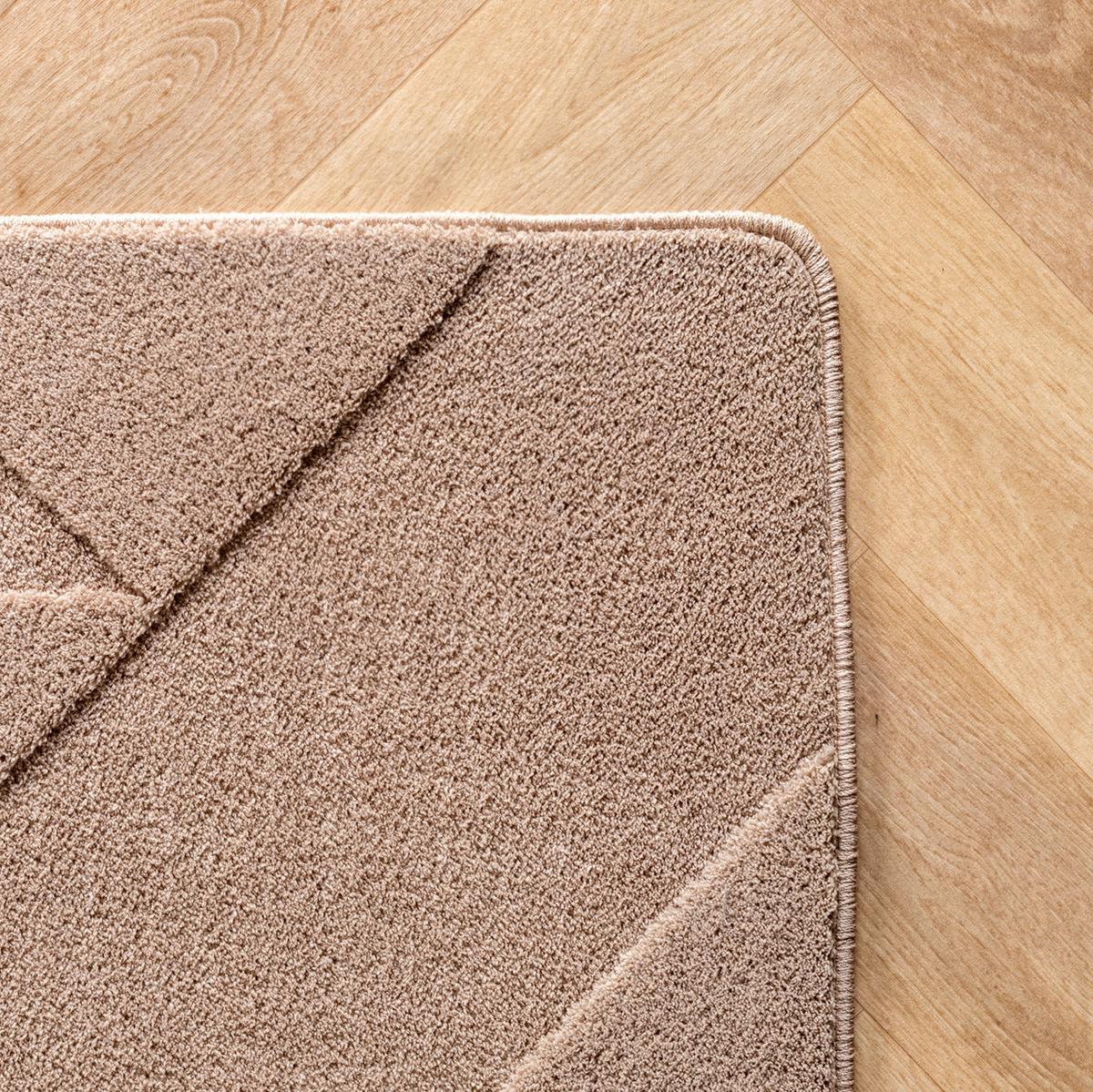 TEPPICH Kurzflor Waschbar LAVAREDO in Beige, geometrisch, 240 x 340 cm - Beige, Textil (340/240cm) - KADIMA DESIGN