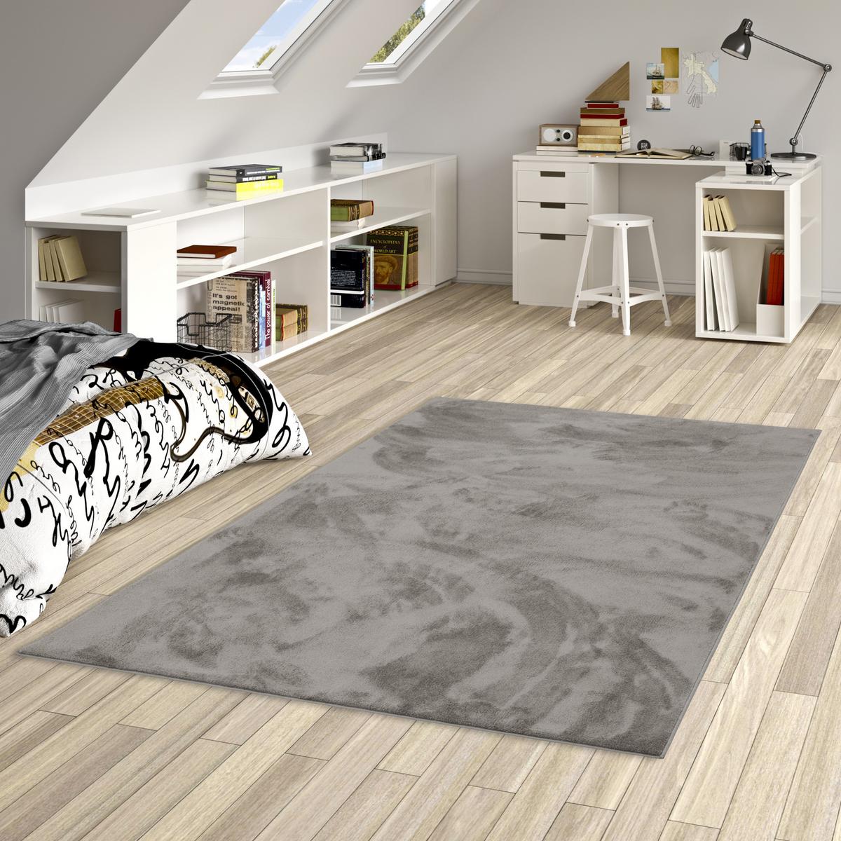 HOCHFLOR LANGFLOR TEPPICH SUPER SOFT MELIA KIDS - Grau, Textil (160/230cm) - Pergamon