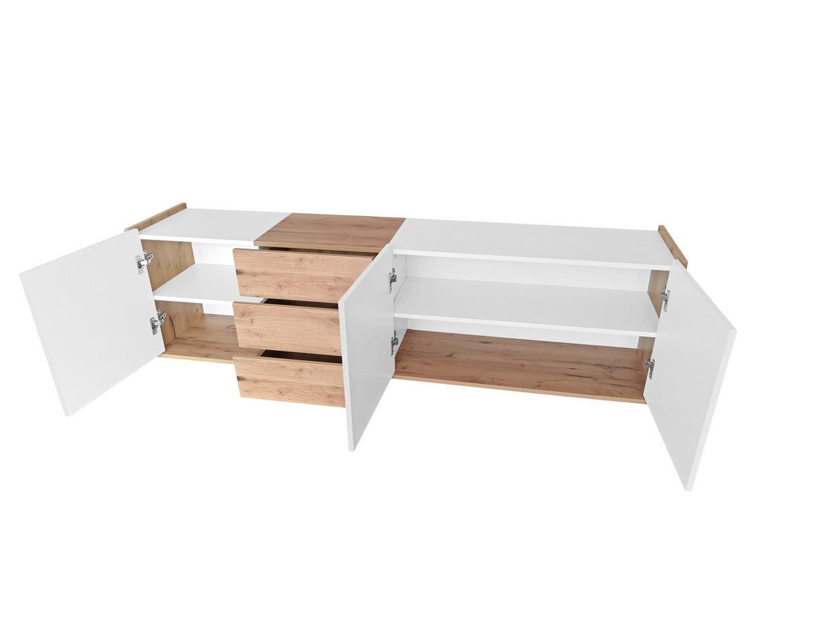 TV-ELEMENT Weiß 171.5/35/47 cm - Weiß, Holz (35/47/172cm) - Urban Meuble