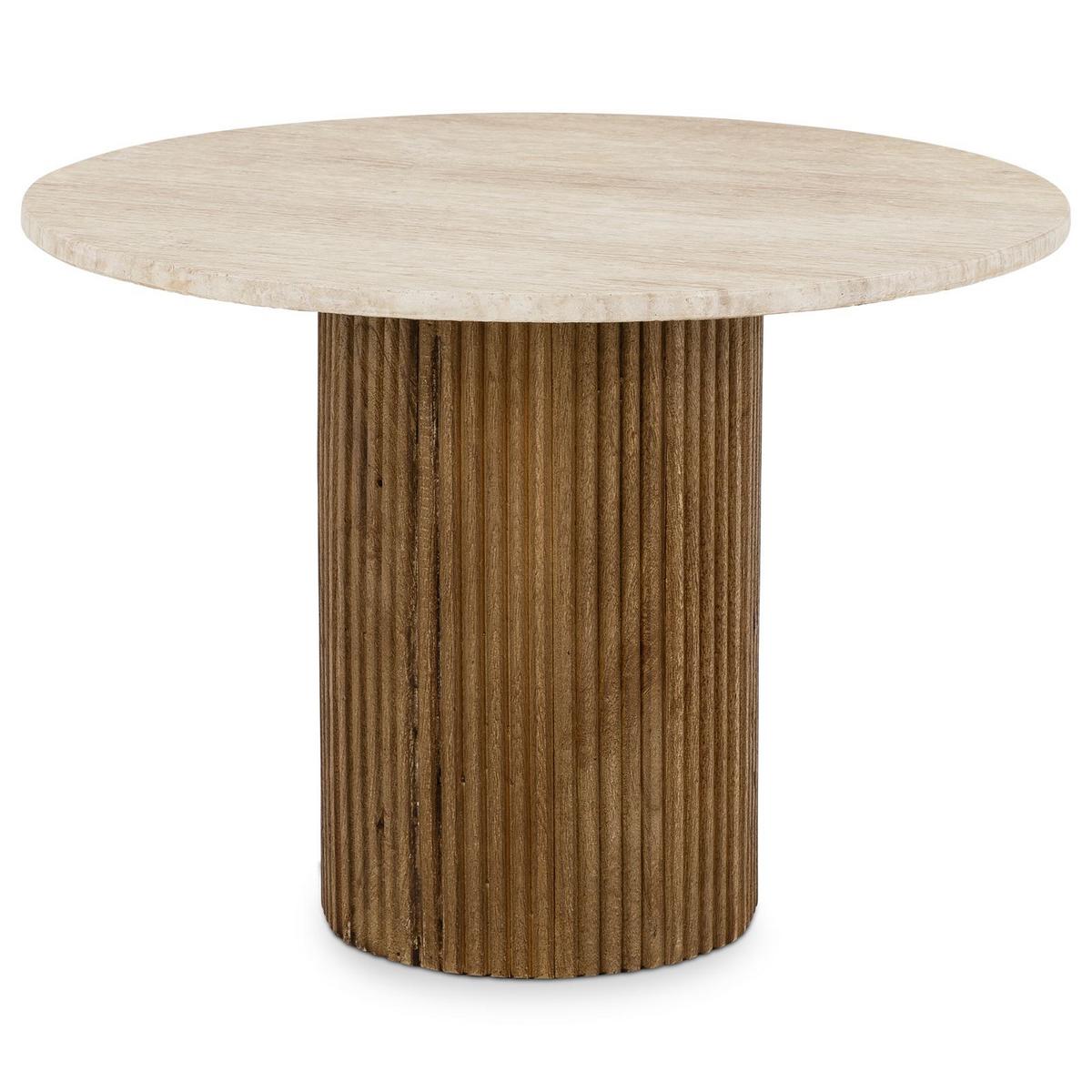 COUCHTISCH MANDI braun/beige - Beige/Braun, Holz/Naturmaterialen (60/60/42cm) - IDIMEX