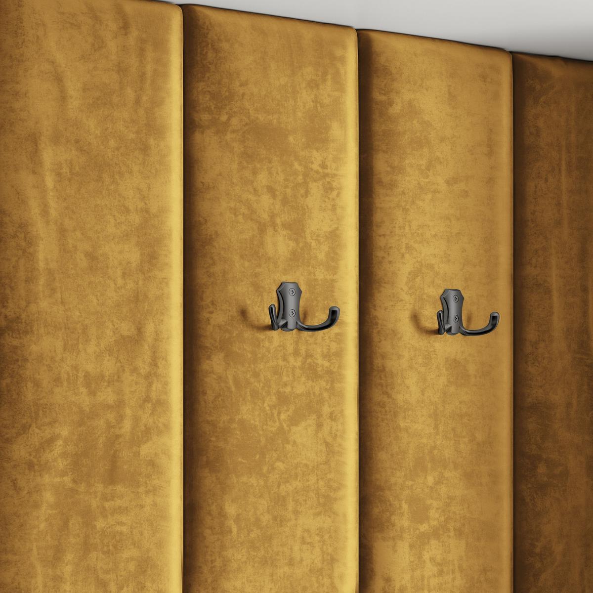 GARDEROBENSCHRANK REMA 150/240/60 cm Modern Garderobe-Set Eiche Lefkas - Eichefarben/Gelb, Holzwerkstoff (150/240/60cm) - MASSENO