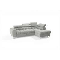 ECKSOFA Bastien Mit Schlaffunktion - Hellgrau, Holzwerkstoff/Textil (260/170cm) - Fun Möbel
