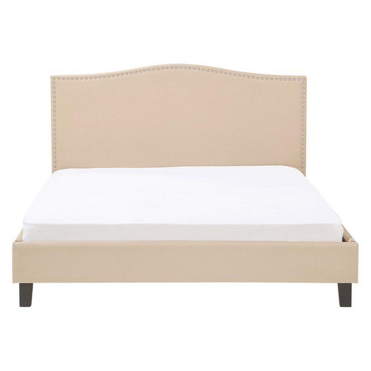POLSTERBETT 160/200cm Beige Montpellier - Beige, Textil (160/200cm) - Beliani
