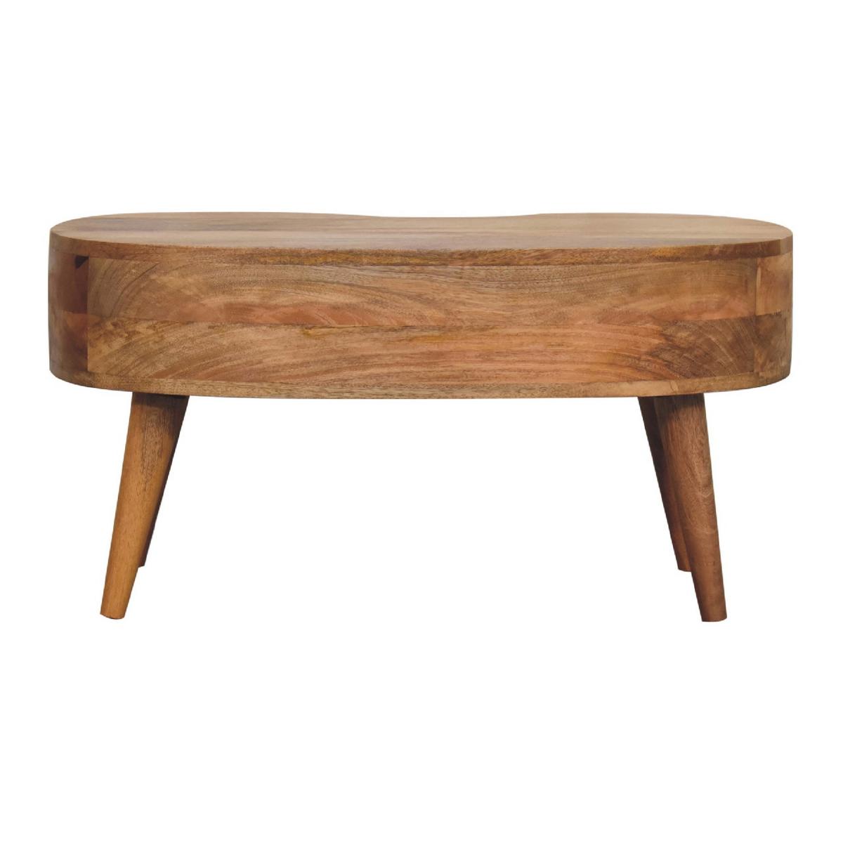 COUCHTISCH 1 Schublade, 1 offenes Fach, Nordische Beine, Beige - Messingfarben/Braun, Holz/Metall (50/80/40cm) - Artisan Furniture
