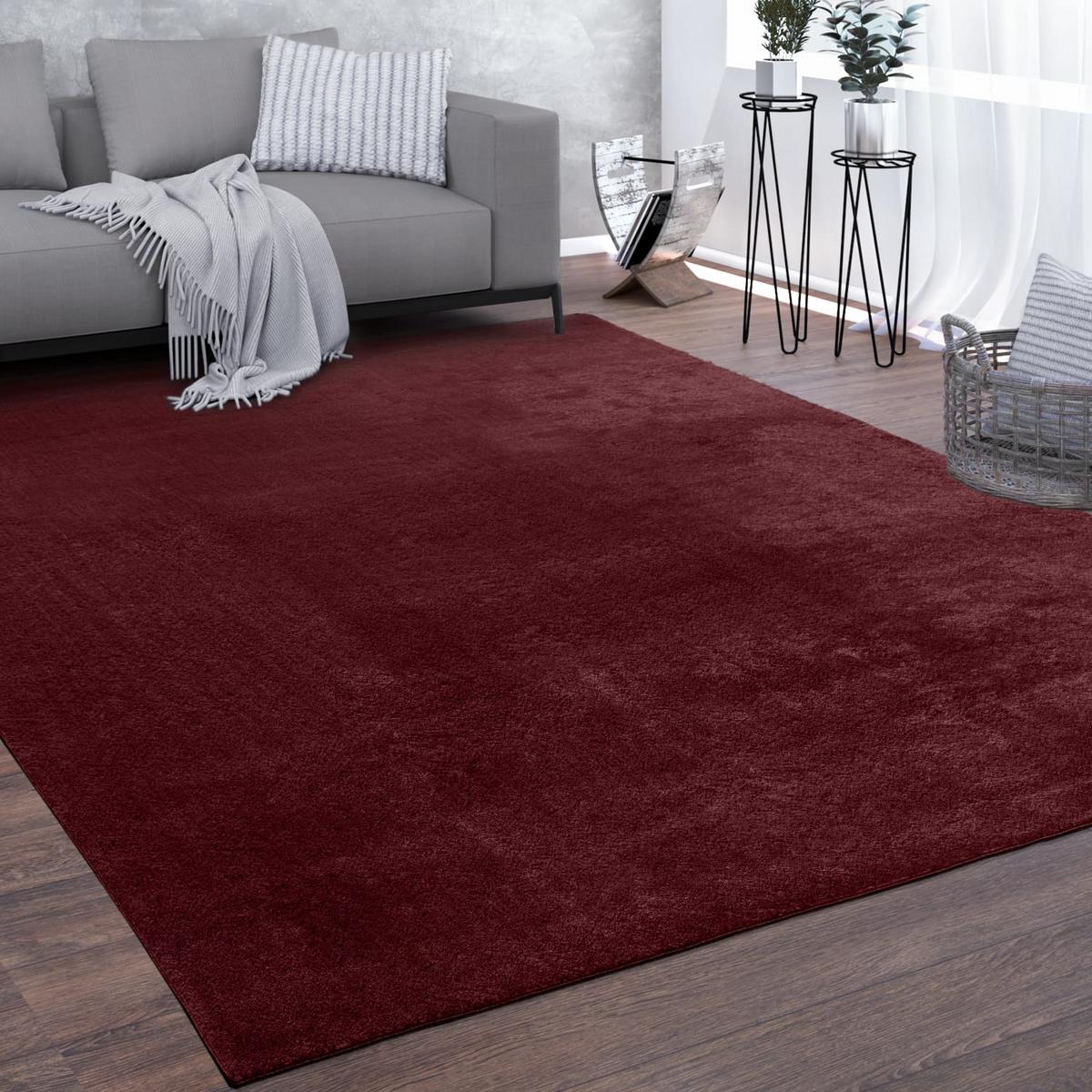 KURZFLORTEPPICH, einfarbig, Rot, 60 x 100 cm - Rot, Textil (100/60cm) - KADIMA DESIGN