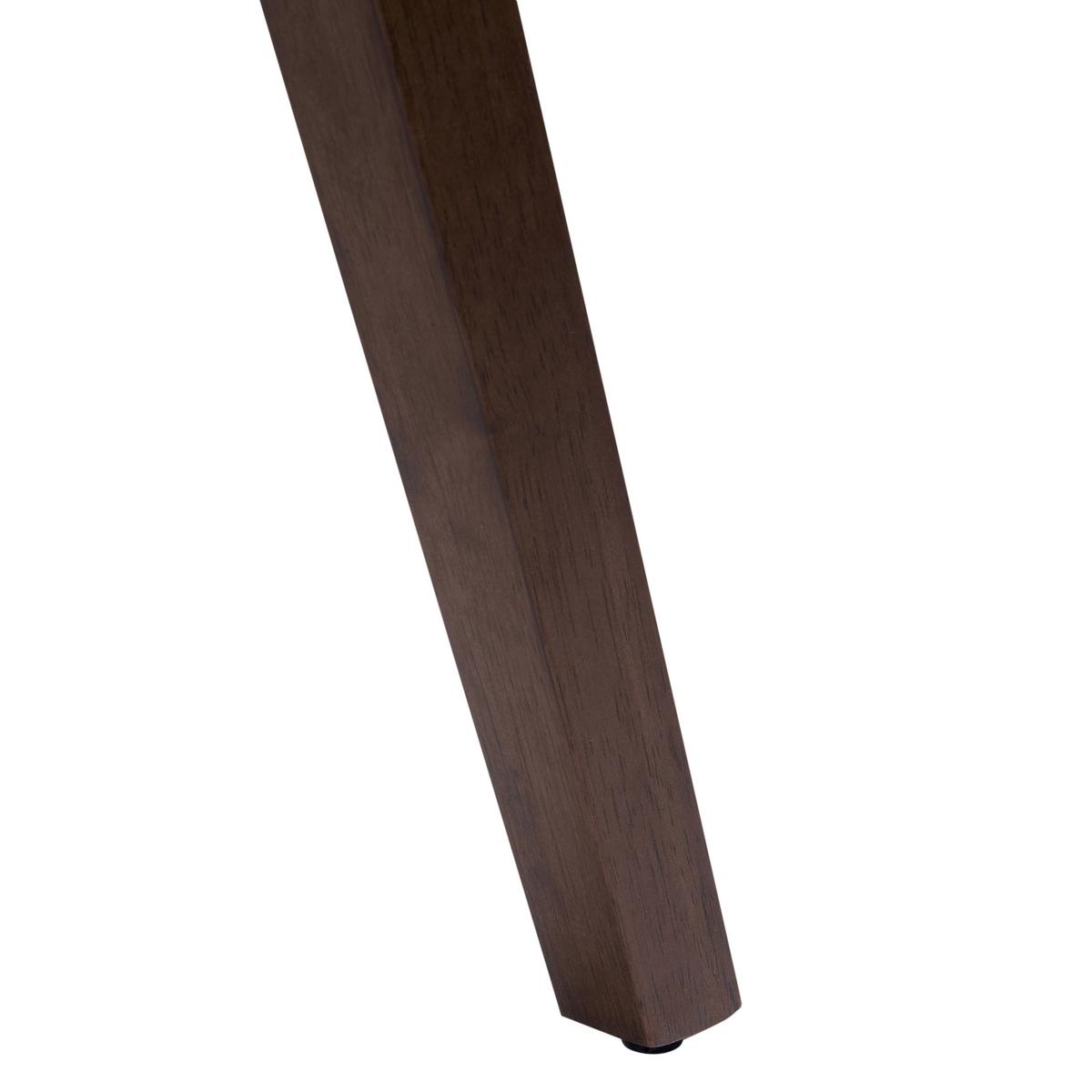 ESSZIMMERSTUHL 2er-Set Holz Braun/Grün Lacota - Dunkelbraun, Holz (50/77/58cm) - Beliani