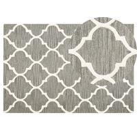 KURZFLOR-TEPPICH Yalova 200/140 cm - Grau, Textil (140/200cm) - Beliani