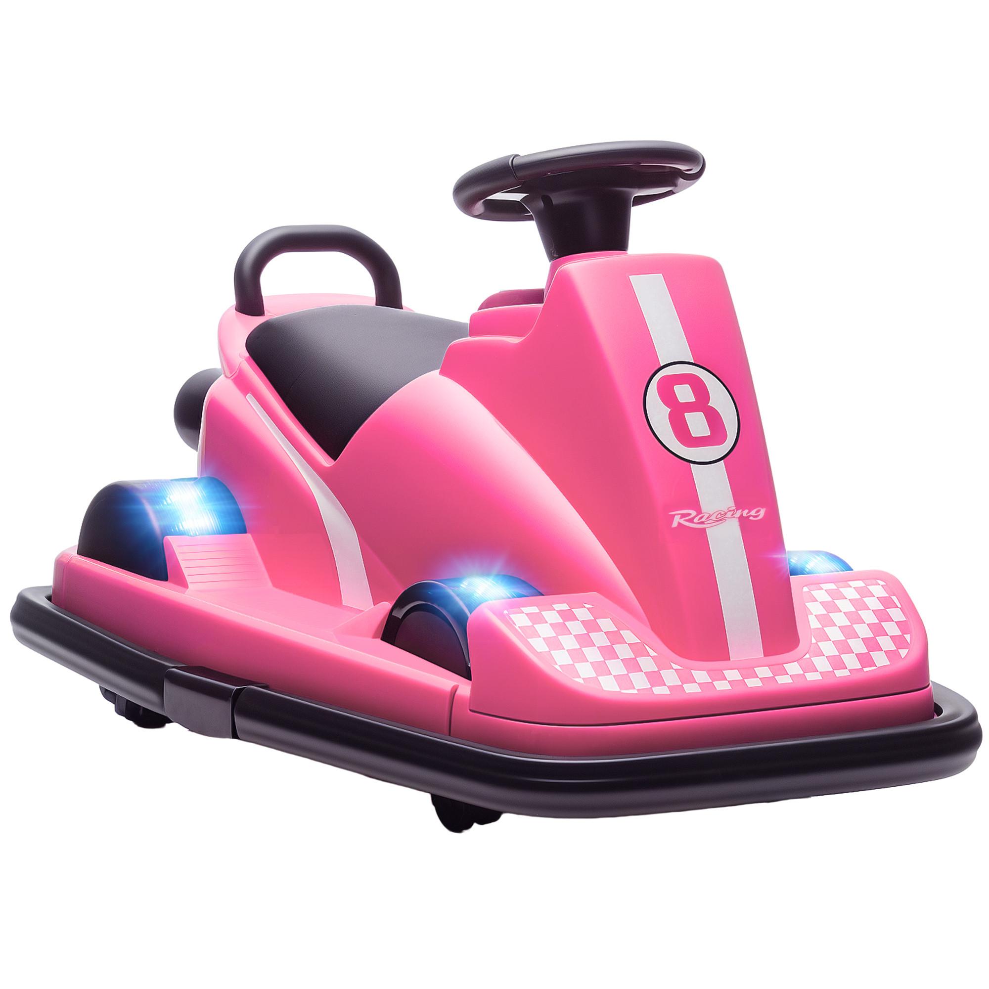 AUTOSCOOTER Metall Kunststoff Rosa - Dunkelrosa, Metall (74/53/48cm) - AIYAPLAY