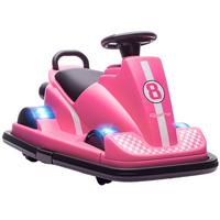 AUTOSCOOTER Metall Kunststoff Rosa - Dunkelrosa, Metall (74/53/48cm) - AIYAPLAY
