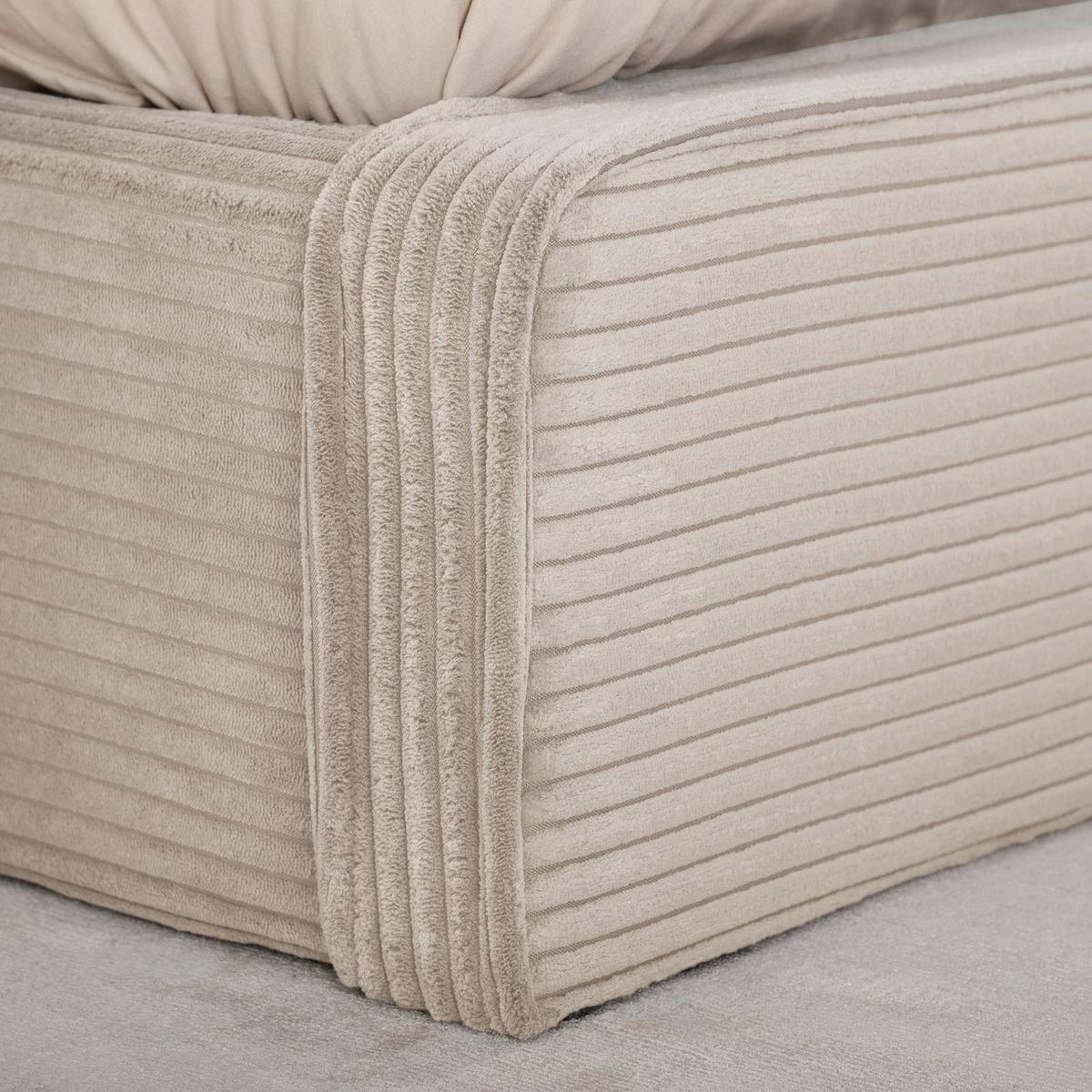 POLSTERBETT CURSIO 140X200 CM - Beige, Textil (140/200cm) - IDIMEX